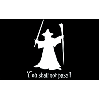 Sticker You shall not pass!
